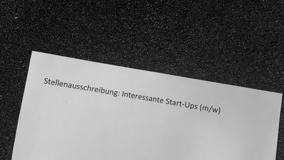 Start-Up gesucht